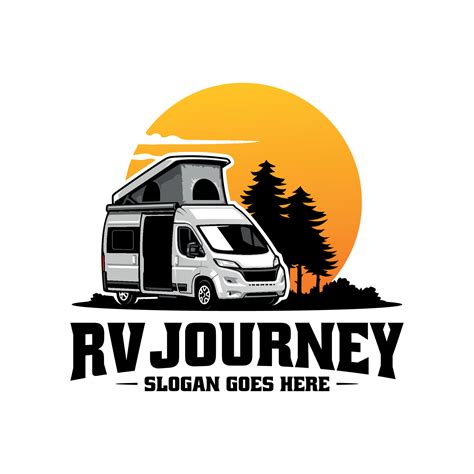 RV camper car illustration logo vector 17176114 Vector Art at Vecteezy