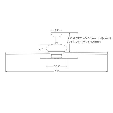 52" 3 - Blade LED Standard Ceiling Fan with Light Kit Included | AllModern