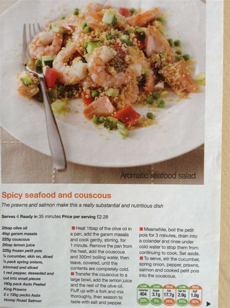 Seafood Salad, Evening Meals, Garam Masala, Prawn, Couscous, Meal Ideas, Nutritious, Salmon, Spicy