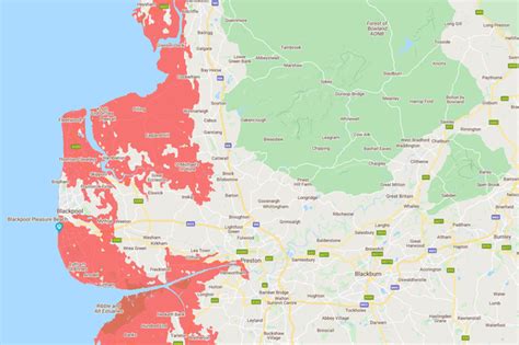 Blackpool and fylde underwater by 2050...? | AVFTT