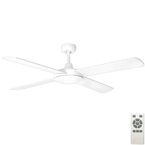 Tempest Ceiling Fan 52" With DC Motor & Plywood Blades - White | Fansonline Australia