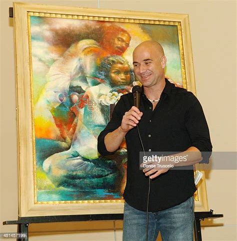 55 Andre Agassi Foundation Grand Slam For Children Art Unveiling Stock ...