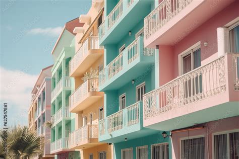 Beautiful and colorful pastel houses of Notting Hill, London, England Stock Photo | Adobe Stock