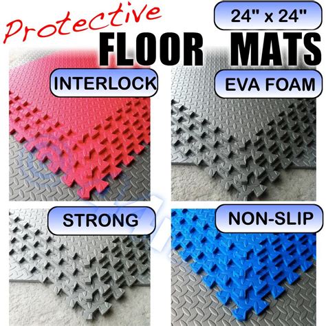 New Anti Fatigue Garage Workshop Showroom Protective EVA Flooring Mats Tiles | eBay