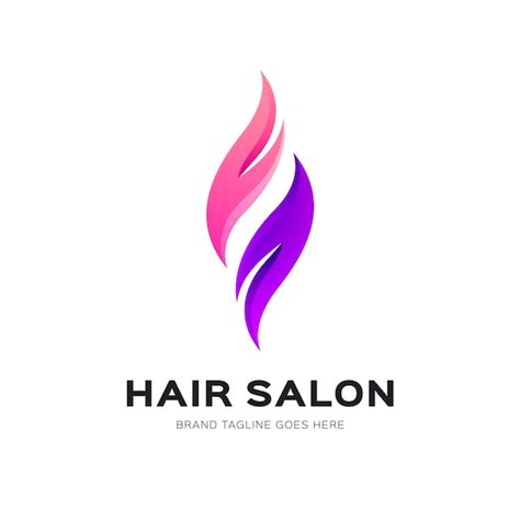 Free Vector | Gradient hair salon logo template