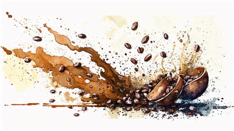 Coffee Beans Coffee Splash Aroma Background, Coffee Beans, Coffee Splash, Fragrant Background ...