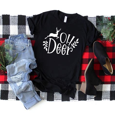 Oh Deer Shirt Funny Christmas Shirts Winter Shirts for - Etsy