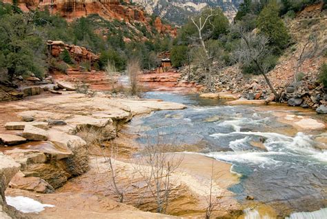 Slide Rock State Park In Winter Photograph by Jenniferphotographyimaging - Fine Art America