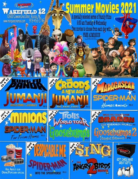 Summer Movie Series For Kids 2021 - Raleigh Tot Spots