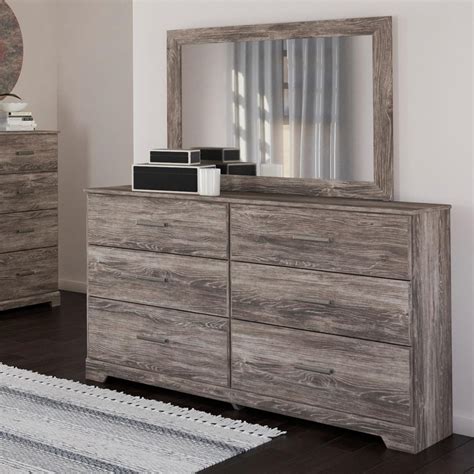 Signature Design by Ashley Ralinski Dresser & Bedroom Mirror | Standard Furniture | Dresser ...