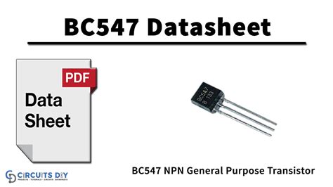 BC547 NPN General Purpose Transistor - Datasheet