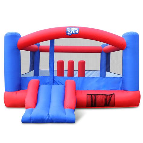 Buy Sunny & Fun Inflatable Bounce House | Giant 12x10.5 Feet Blow-Up Jump Bouncy Castle for Kids ...