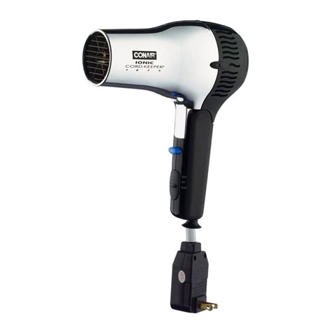 Conair 169CHIW 1875 Watt Ionic Cord-Keeper Hair Dryer, Chrome ...