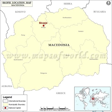 Where is Skopje | Location of Skopje in Macedonia Map