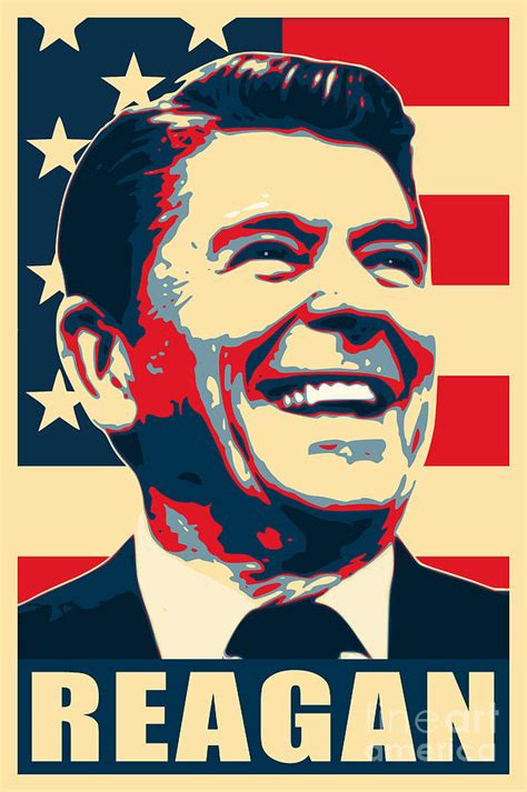 Ronald Reagan Propaganda Poster Pop Art Digital Art by Filip Schpindel ...