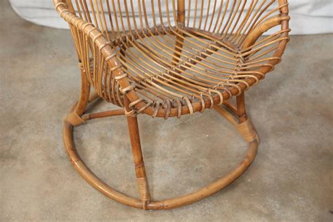 Pair of Vintage Rattan Chairs For Sale at 1stdibs