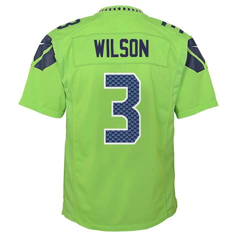 Youth Nike Russell Wilson Green Seattle Seahawks Color Rush Game Jersey ...