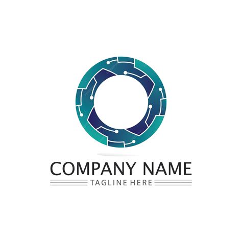 Premium Vector | O logo business technology circle logo and symbols ...