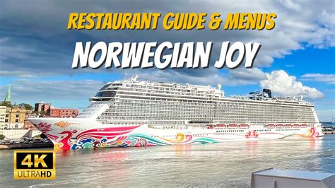 Norwegian Joy Tour Dining Guide, Menus, Food Photos & Restaurants | NCL Joy Food Tour - YouTube