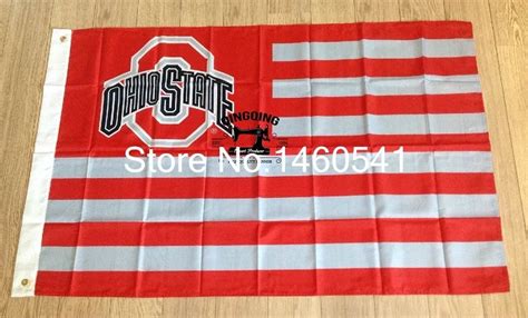 Ohio State Buckeyes With Modified US Flag 3ft x 5ft Polyester NCAA Banner Ohio State Buckeyes ...