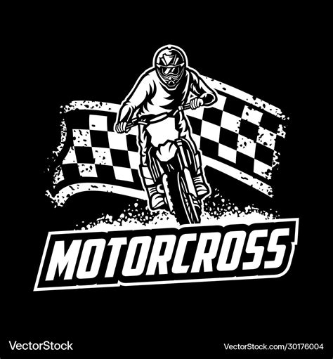 Motocross logo free Royalty Free Vector Image - VectorStock