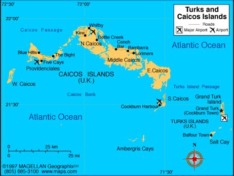 Turks and Caicos Islands Map