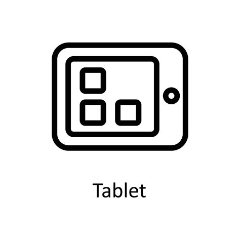 Tablet Vector Outline Icons. Simple stock illustration stock 21561656 Vector Art at Vecteezy