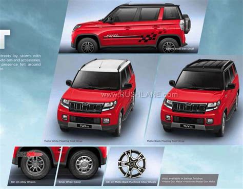 2019 Mahindra TUV300 official accessories detailed via brochure