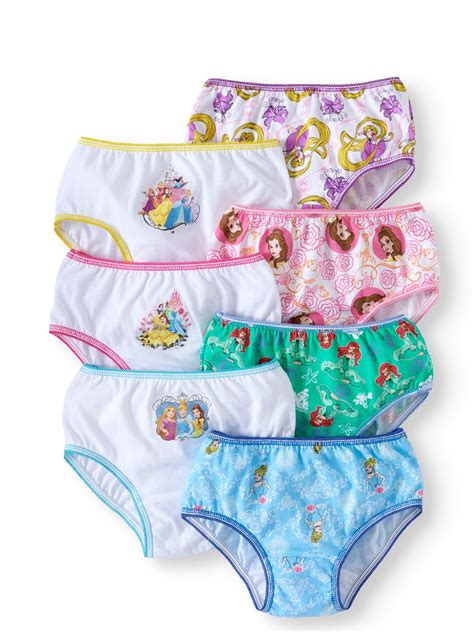 Disney Princess - Disney Princess, Girls Underwear, 7 Pack Panties ...