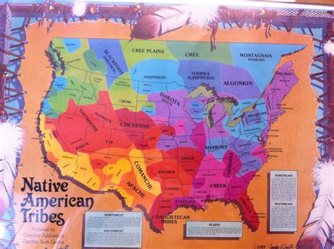 Native American Tribe Regions Map Printable