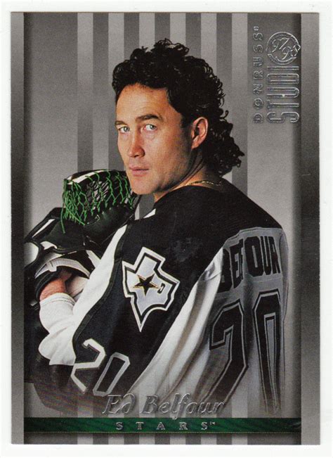 Ed Belfour # 58 - 1997-98 Donruss Studio Hockey | Stars hockey, Eddie the eagle, National hockey ...