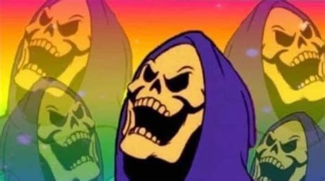 Laughing rainbow skeletor Meme Generator - Imgflip