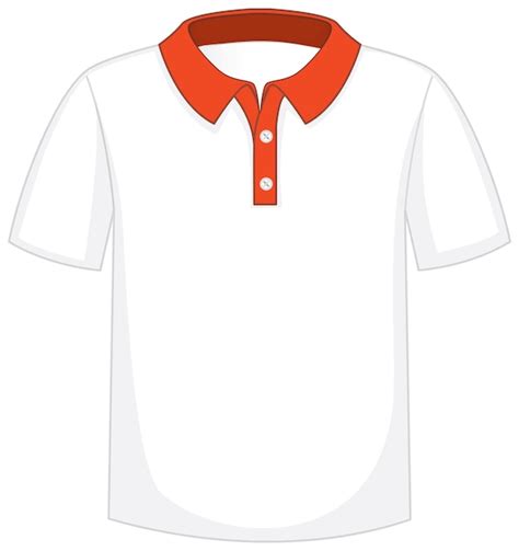 Free Vector | Front of basic polo shirt isolated