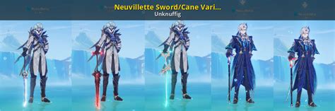 Neuvillette Sword/Cane Variants + Welt Cane [Genshin Impact] [Mods]