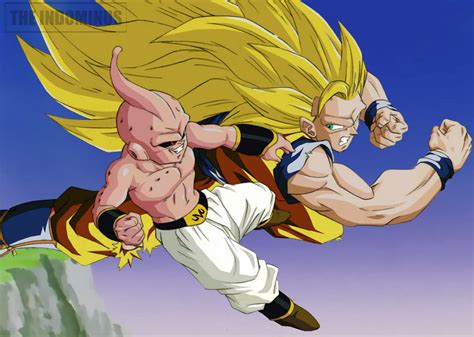 GOKU SSJ3 VS KID BUU DBZ by IndominusFreezer on DeviantArt