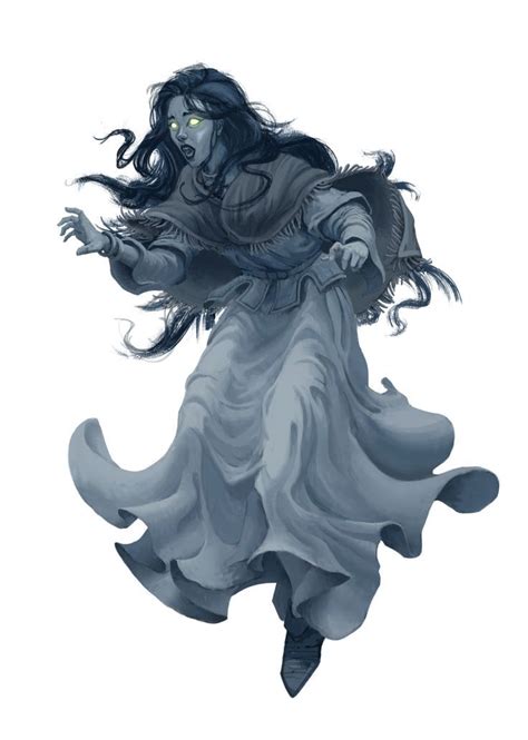 Female Ghost Undead Eloise - Pathfinder 2E PFRPG PFSRD DND D&D 3.5 4E 5E 5th ed d20 fantasy ...