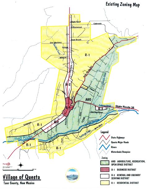 Zoning Map - Village of Questa, New Mexico