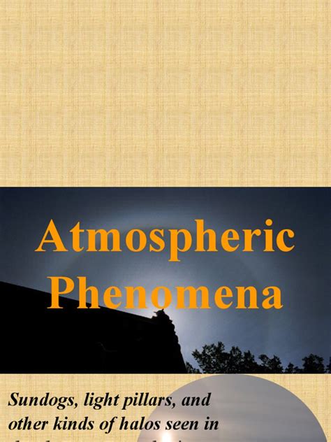 Atmospheric Phenomena | PDF | Physical Sciences | Optics