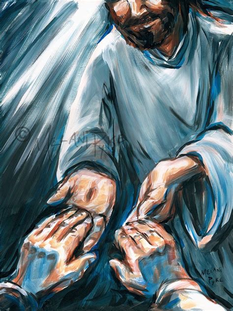 Painting or Print of Doubting Thomas Touching Jesus' Hands Christian ...