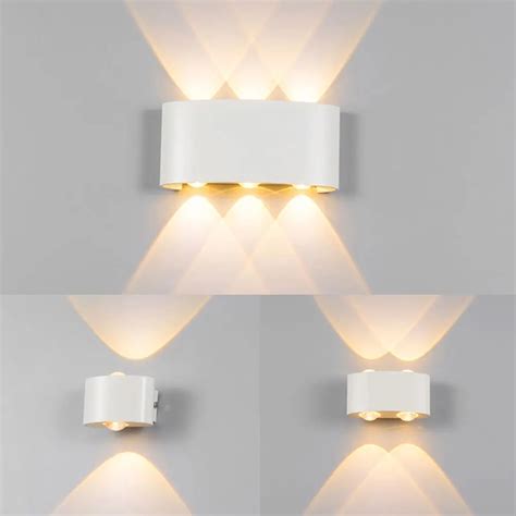 LED wall lamp wall light up down ARC shaped wall lights for bedroom ...