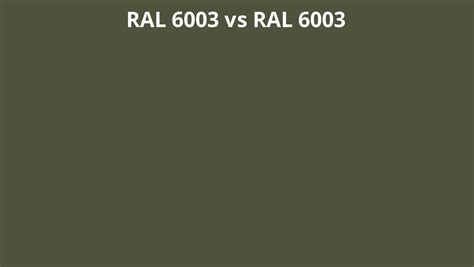 RAL 6003 vs 6003 | RAL colour chart UK