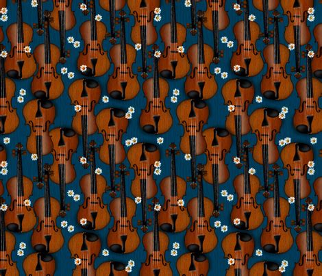 © 2011 VIOLIN - Daisies fabric - glimmericks - Spoonflower