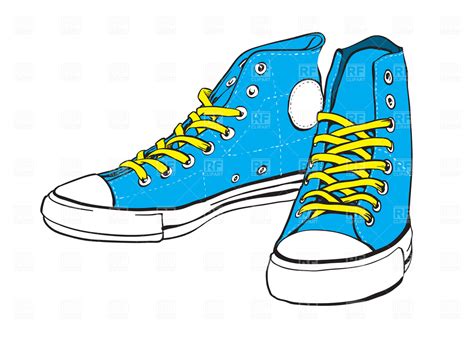 Sneaker tennis shoes clipart black and white free 3 - Clipartix