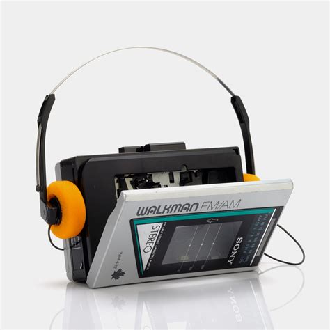 Sony Walkman WM-F12 Silver and Green Portable Cassette Player – Retrospekt