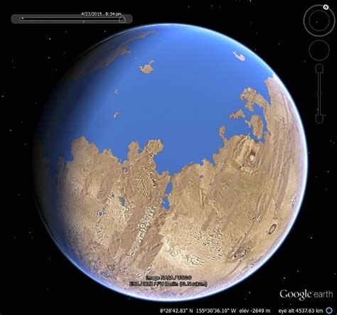 Earth From Mars Location