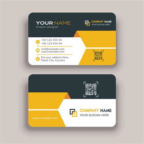 Round Business Card Template 25947543 Vector Art at Vecteezy