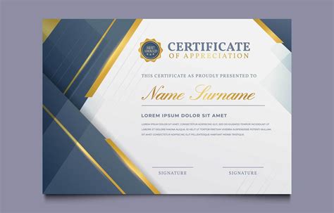 Certificates Of Appreciation Template