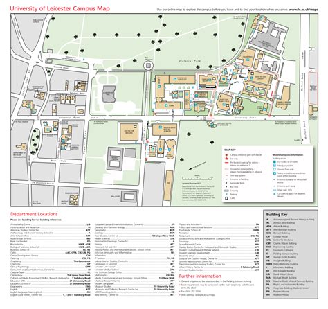 University of Leicester Campus Map Use Our Online Map to Explore the ...