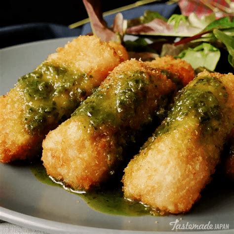 Deep-Fried Cheese Sticks with Basil Sauce | Tastemade