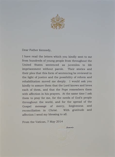 A Letter from Pope Francis | America Magazine